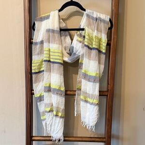 Lucky Brand Multicolor Striped Scarf